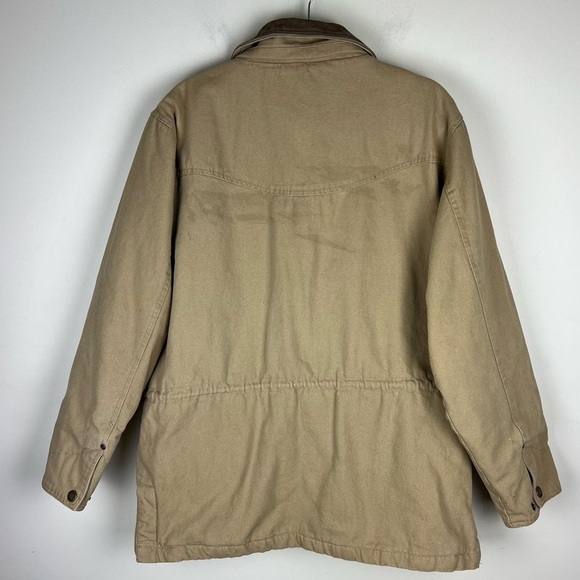 Cabela’s | Canvas Chore Barn Coat Fleece & Quilted Lined Tan | L - Picture 5 of 16